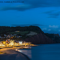 Buy canvas prints of Sidmouth at Night by Jo Sowden