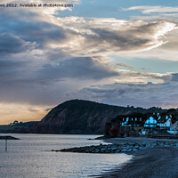 Buy canvas prints of Sidmouth sunset by Jo Sowden