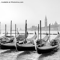 Buy canvas prints of Venice Sunrise in Mono by Jo Sowden