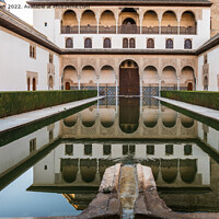 Buy canvas prints of The Court of Myrtles, Alhambra  by Jo Sowden