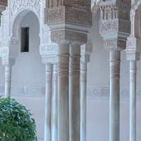 Buy canvas prints of The Nasrid Palace Architecture by Jo Sowden