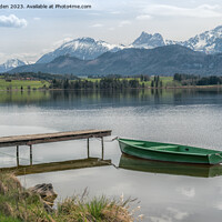 Buy canvas prints of Hopfen am see, Bavaria, Germany by Jo Sowden
