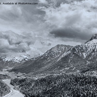 Buy canvas prints of View from Highline 179, Reutte by Jo Sowden