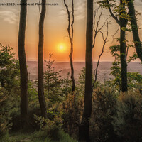 Buy canvas prints of Sunset over the Otter Valley by Jo Sowden