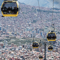 Buy canvas prints of La Paz city view by Jo Sowden