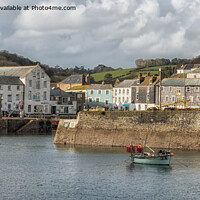 Buy canvas prints of Mevagissey Harbour by Jo Sowden