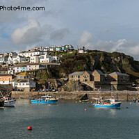 Buy canvas prints of Mevagissey Harbour by Jo Sowden