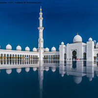 Buy canvas prints of Sheikh Zayed Mosque, Abu Ahabi by Jo Sowden