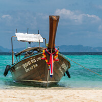 Buy canvas prints of Thai Boat transport by Jo Sowden