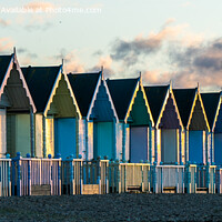 Buy canvas prints of West Mersea Beach huts by Jo Sowden