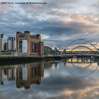 Buy canvas prints of Newcastle Quayside reflections by Jo Sowden