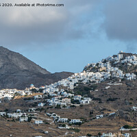Buy canvas prints of Serifos Chora highlighted  by Jo Sowden