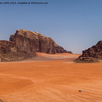 Buy canvas prints of Desert landscape, Wadi Rum by Jo Sowden