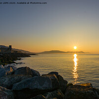 Buy canvas prints of Sunrise in Lyme Regis by Jo Sowden