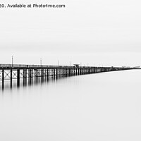 Buy canvas prints of Southend Pier, in Mono by Jo Sowden