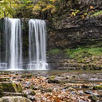 Buy canvas prints of Sgwd Yr Eira Waterfall, Brecon Beacons by Jo Sowden