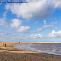 Buy canvas prints of Wells Beach Norfolk by Jo Sowden