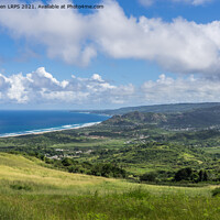 Buy canvas prints of View from Cherry Tree Hill, Barbados by Jo Sowden