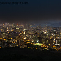 Buy canvas prints of Hong Kong After Dark by Jo Sowden