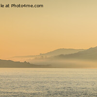 Buy canvas prints of Early morning mist over Charmouth by Jo Sowden