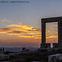 Buy canvas prints of Temple of Apollo at Sunset, Naxos by Jo Sowden