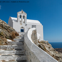 Buy canvas prints of Traditional Greek Church, Serifos by Jo Sowden