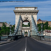 Buy canvas prints of Chain Bridge, Budapest by Jo Sowden