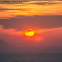 Buy canvas prints of Santorini Sunset by Jo Sowden