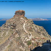 Buy canvas prints of Skaros Hill, Santorini by Jo Sowden