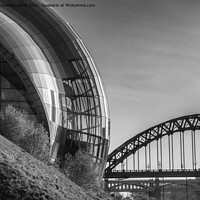 Buy canvas prints of Newcastle in Mono by Jo Sowden