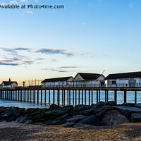 Buy canvas prints of Southwold Pier at Sunset by Jo Sowden