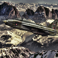 Buy canvas prints of Lightning mountain patrol by Peter Scheelen