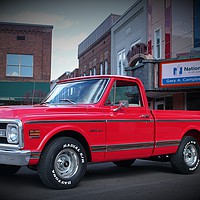 Buy canvas prints of The Red Truck by Paul Mays