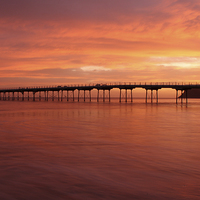 Buy canvas prints of  Saltburn Pier At Sunrise by Kerri Dowling