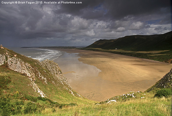  Rhoselli Beach, South Wales Picture Board by Brian Fagan