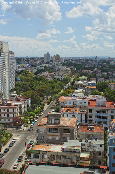  Havana Cityscape Picture Board by Brian Fagan