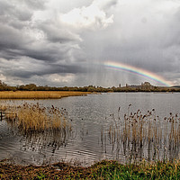 Buy canvas prints of Rainbow over the water by Brian Fagan