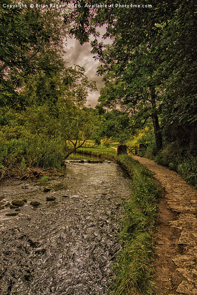 Derbyshire walk along River Dove Picture Board by Brian Fagan