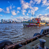 Buy canvas prints of Ferry across the Mersey by Brian Fagan