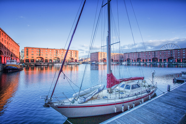 Albert Dock Picture Board by Brian Fagan