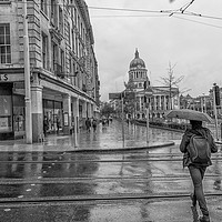 Buy canvas prints of Rainy day in Nottingham by Brian Fagan