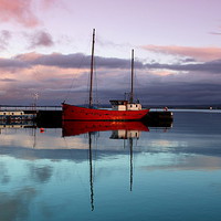 Buy canvas prints of  Reflections at Avoch Harbour  by Grahame Macgillivray