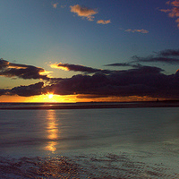 Buy canvas prints of  Early morning Sunrise Nairn beach by Grahame Macgillivray