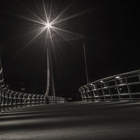 Buy canvas prints of  Foot Bridge by david felstead