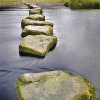 Buy canvas prints of  Stepping stones of life by Owen Bromfield