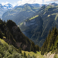 Buy canvas prints of Swiss alps at Interlaken by Owen Bromfield