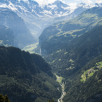 Buy canvas prints of View above Interlaken in Switzerland by Owen Bromfield