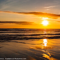 Buy canvas prints of Sunset at Croyde Beach in Summer  by Craig Williams