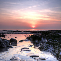 Buy canvas prints of Birling Gap at Sunset  by Craig Williams