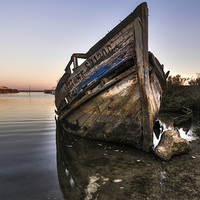 Buy canvas prints of Abandoned Fishing Boat IV by Marco Oliveira
